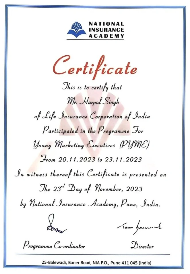 LIC Award Ceremony Chandigarh